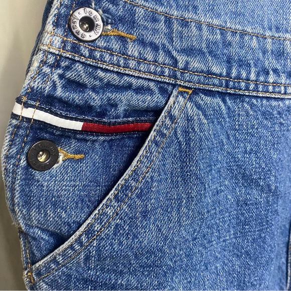VINTAGE TOMMY HILFIGER TOMMY JEANS 90’s OVERALLS DENIM Unisex size medium - Picture 9 of 15
